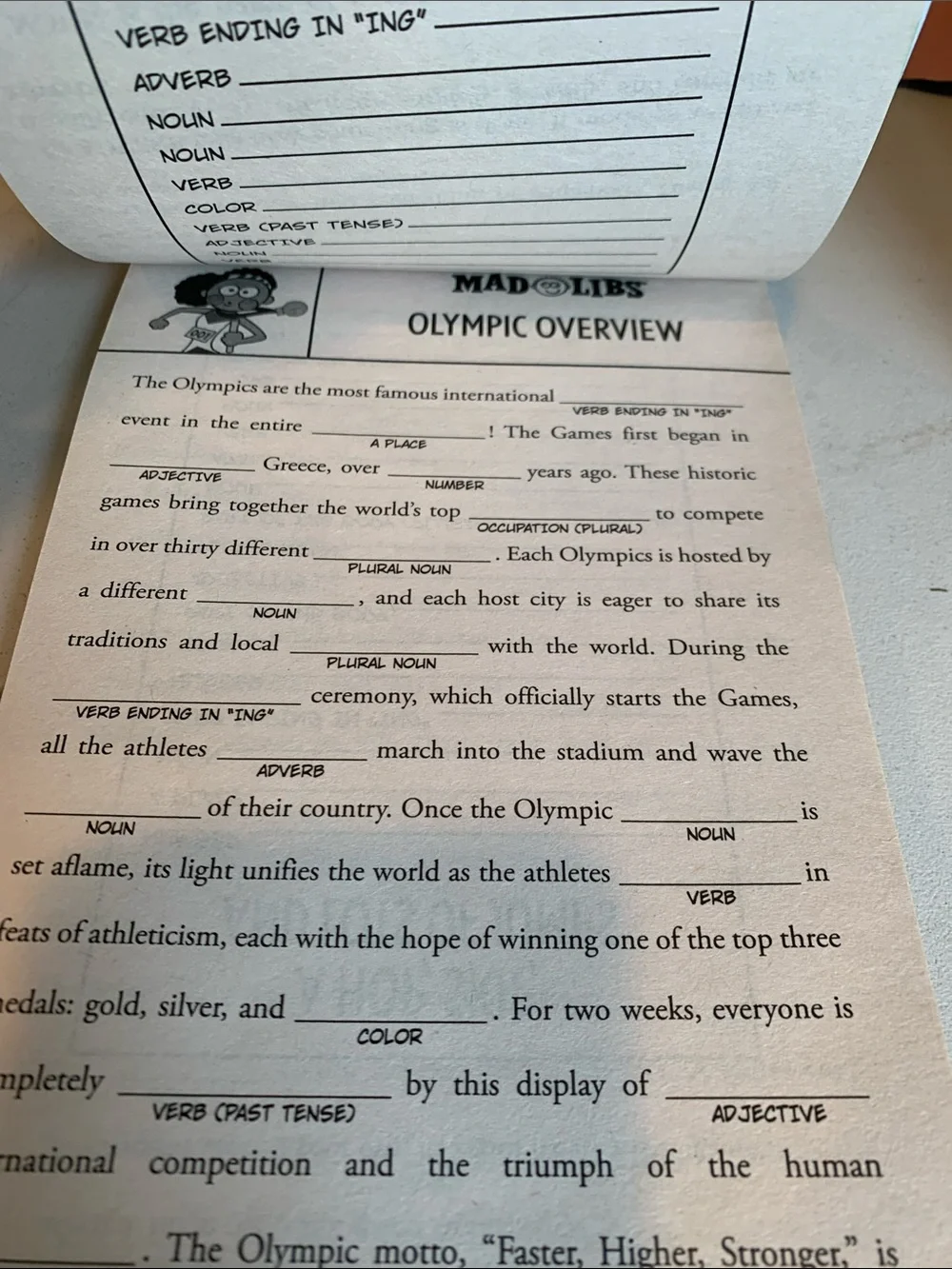 Mad Libs 